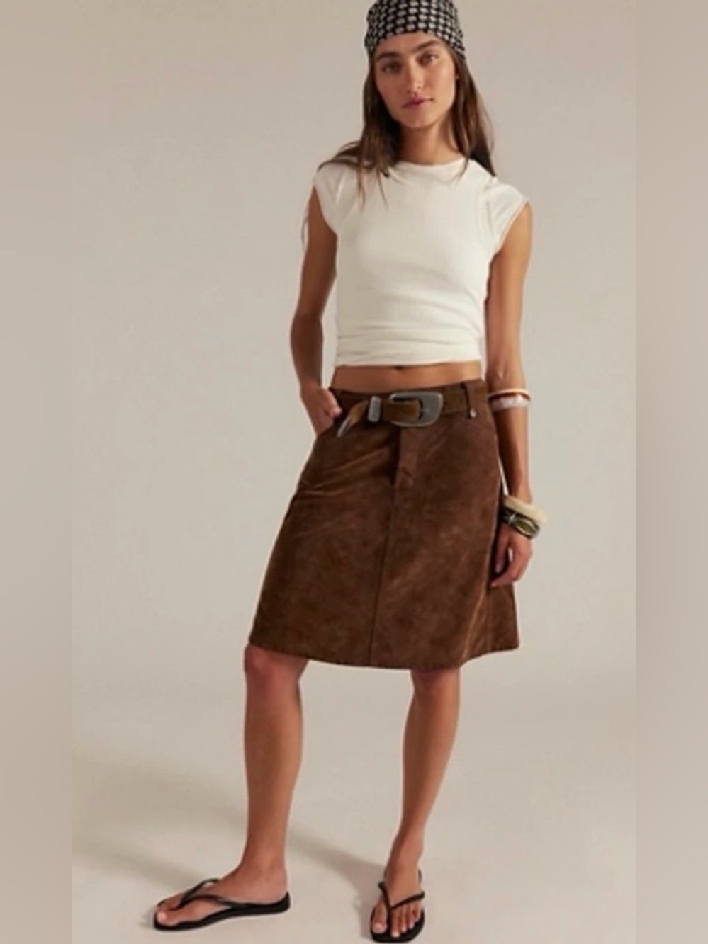 We The Free Suzy Suede Midi Skirt, NWT ($128)!